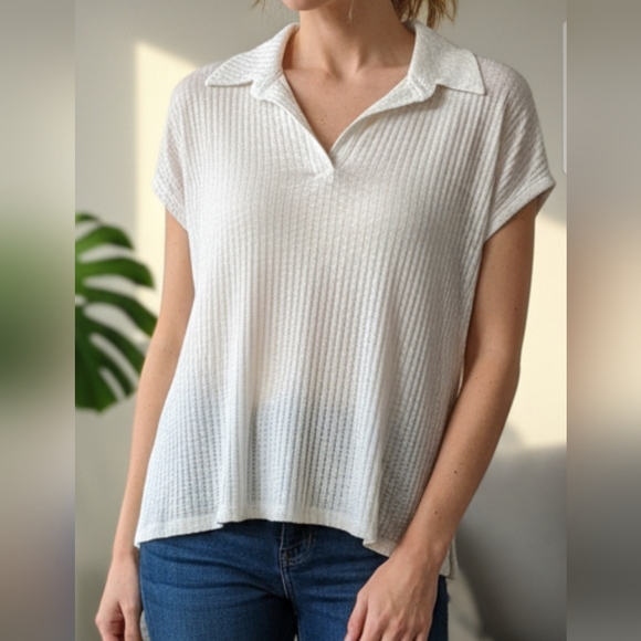 Women's Casual White Top Pit 25 L25 - Picture 3 of 4